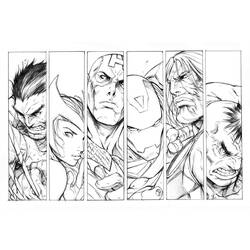 Dibujo para colorear: Avengers (Superhéroes) #74027 - Dibujos para Colorear e Imprimir Gratis