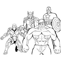 Dibujos para colorear: Avengers - Dibujos para Colorear e Imprimir Gratis