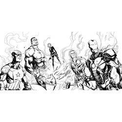 Dibujo para colorear: Avengers (Superhéroes) #74035 - Dibujos para Colorear e Imprimir Gratis
