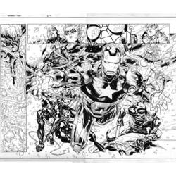 Dibujo para colorear: Avengers (Superhéroes) #74079 - Dibujos para Colorear e Imprimir Gratis