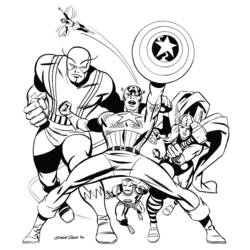 Dibujo para colorear: Avengers (Superhéroes) #74103 - Dibujos para Colorear e Imprimir Gratis