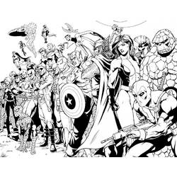 Dibujo para colorear: Avengers (Superhéroes) #74129 - Dibujos para Colorear e Imprimir Gratis