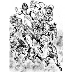 Dibujo para colorear: Avengers (Superhéroes) #74184 - Dibujos para Colorear e Imprimir Gratis