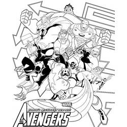 Dibujo para colorear: Avengers (Superhéroes) #74228 - Dibujos para Colorear e Imprimir Gratis