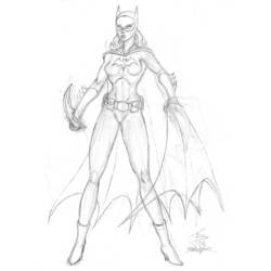 Dibujo para colorear: Batgirl (Superhéroes) #77745 - Dibujos para Colorear e Imprimir Gratis