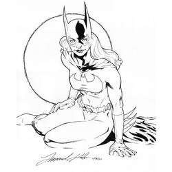 Dibujo para colorear: Batgirl (Superhéroes) #77749 - Dibujos para Colorear e Imprimir Gratis
