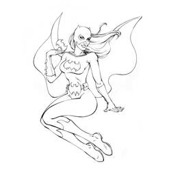 Dibujo para colorear: Batgirl (Superhéroes) #77875 - Dibujos para Colorear e Imprimir Gratis