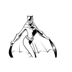 Dibujo para colorear: Batgirl (Superhéroes) #77909 - Dibujos para Colorear e Imprimir Gratis