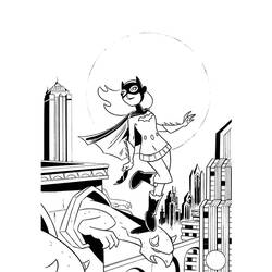 Dibujo para colorear: Batgirl (Superhéroes) #77971 - Dibujos para Colorear e Imprimir Gratis
