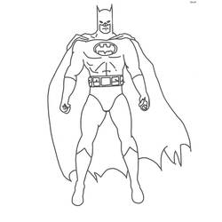 Dibujo para colorear: Batman (Superhéroes) #76880 - Dibujos para Colorear e Imprimir Gratis