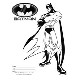 Dibujo para colorear: Batman (Superhéroes) #76922 - Dibujos para Colorear e Imprimir Gratis