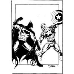 Dibujo para colorear: Captain America (Superhéroes) #76598 - Dibujos para Colorear e Imprimir Gratis