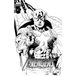 Dibujo para colorear: Captain America (Superhéroes) #76638 - Dibujos para Colorear e Imprimir Gratis