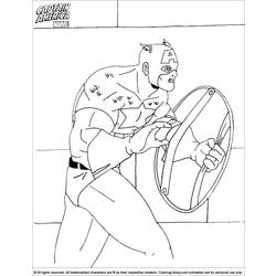 Dibujo para colorear: Captain America (Superhéroes) #76679 - Dibujos para Colorear e Imprimir Gratis