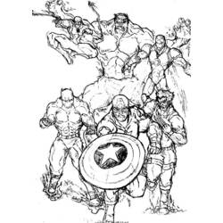 Dibujo para colorear: Captain America (Superhéroes) #76796 - Dibujos para Colorear e Imprimir Gratis