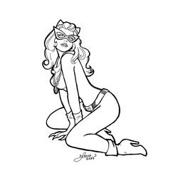 Dibujo para colorear: Catwoman (Superhéroes) #78049 - Dibujos para Colorear e Imprimir Gratis