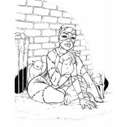 Dibujo para colorear: Catwoman (Superhéroes) #78054 - Dibujos para Colorear e Imprimir Gratis