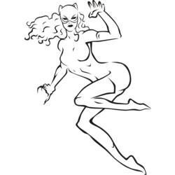 Dibujo para colorear: Catwoman (Superhéroes) #78058 - Dibujos para Colorear e Imprimir Gratis