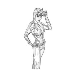 Dibujo para colorear: Catwoman (Superhéroes) #78071 - Dibujos para Colorear e Imprimir Gratis