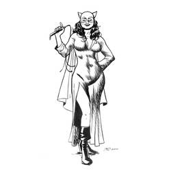 Dibujo para colorear: Catwoman (Superhéroes) #78085 - Dibujos para Colorear e Imprimir Gratis