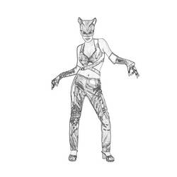 Dibujo para colorear: Catwoman (Superhéroes) #78103 - Dibujos para Colorear e Imprimir Gratis