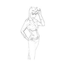 Dibujo para colorear: Catwoman (Superhéroes) #78105 - Dibujos para Colorear e Imprimir Gratis