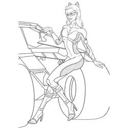 Dibujo para colorear: Catwoman (Superhéroes) #78116 - Dibujos para Colorear e Imprimir Gratis
