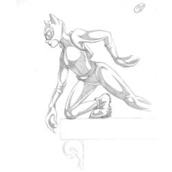 Dibujo para colorear: Catwoman (Superhéroes) #78184 - Dibujos para Colorear e Imprimir Gratis