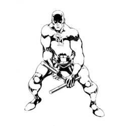 Dibujo para colorear: Daredevil (Superhéroes) #78207 - Dibujos para Colorear e Imprimir Gratis