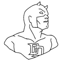 Dibujo para colorear: Daredevil (Superhéroes) #78208 - Dibujos para Colorear e Imprimir Gratis