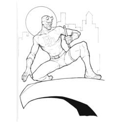 Dibujo para colorear: Daredevil (Superhéroes) #78213 - Dibujos para Colorear e Imprimir Gratis