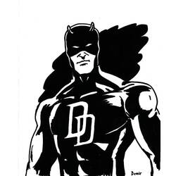 Dibujo para colorear: Daredevil (Superhéroes) #78227 - Dibujos para Colorear e Imprimir Gratis