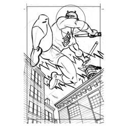 Dibujo para colorear: Daredevil (Superhéroes) #78229 - Dibujos para Colorear e Imprimir Gratis