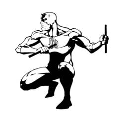 Dibujo para colorear: Daredevil (Superhéroes) #78236 - Dibujos para Colorear e Imprimir Gratis