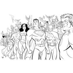 Dibujo para colorear: DC Comics Super Heroes (Superhéroes) #80122 - Dibujos para Colorear e Imprimir Gratis