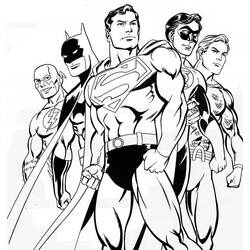 Dibujo para colorear: DC Comics Super Heroes (Superhéroes) #80127 - Dibujos para Colorear e Imprimir Gratis