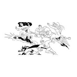 Dibujo para colorear: DC Comics Super Heroes (Superhéroes) #80135 - Dibujos para Colorear e Imprimir Gratis