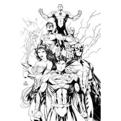 Dibujo para colorear: DC Comics Super Heroes (Superhéroes) #80173 - Dibujos para Colorear e Imprimir Gratis
