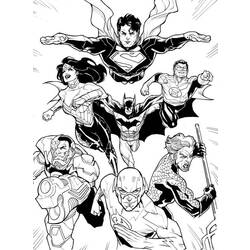 Dibujo para colorear: DC Comics Super Heroes (Superhéroes) #80300 - Dibujos para Colorear e Imprimir Gratis