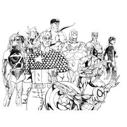 Dibujo para colorear: DC Comics Super Heroes (Superhéroes) #80357 - Dibujos para Colorear e Imprimir Gratis