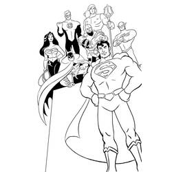 Dibujo para colorear: DC Comics Super Heroes (Superhéroes) #80394 - Dibujos para Colorear e Imprimir Gratis