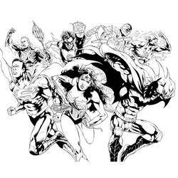 Dibujo para colorear: DC Comics Super Heroes (Superhéroes) #80396 - Dibujos para Colorear e Imprimir Gratis