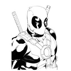 Dibujo para colorear: Deadpool (Superhéroes) #82833 - Dibujos para Colorear e Imprimir Gratis