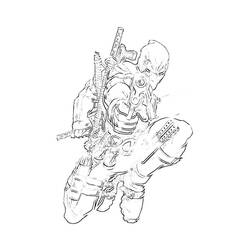 Dibujo para colorear: Deadpool (Superhéroes) #82844 - Dibujos para Colorear e Imprimir Gratis