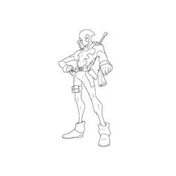 Dibujo para colorear: Deadpool (Superhéroes) #82869 - Dibujos para Colorear e Imprimir Gratis