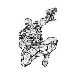 Dibujo para colorear: Deadpool (Superhéroes) #82893 - Dibujos para Colorear e Imprimir Gratis
