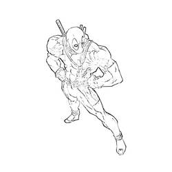Dibujo para colorear: Deadpool (Superhéroes) #82904 - Dibujos para Colorear e Imprimir Gratis