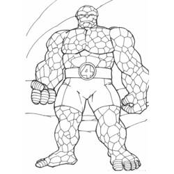 Dibujo para colorear: Fantastic Four (Superhéroes) #76332 - Dibujos para Colorear e Imprimir Gratis