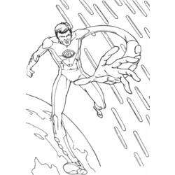 Dibujo para colorear: Fantastic Four (Superhéroes) #76335 - Dibujos para Colorear e Imprimir Gratis