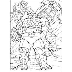 Dibujo para colorear: Fantastic Four (Superhéroes) #76356 - Dibujos para Colorear e Imprimir Gratis